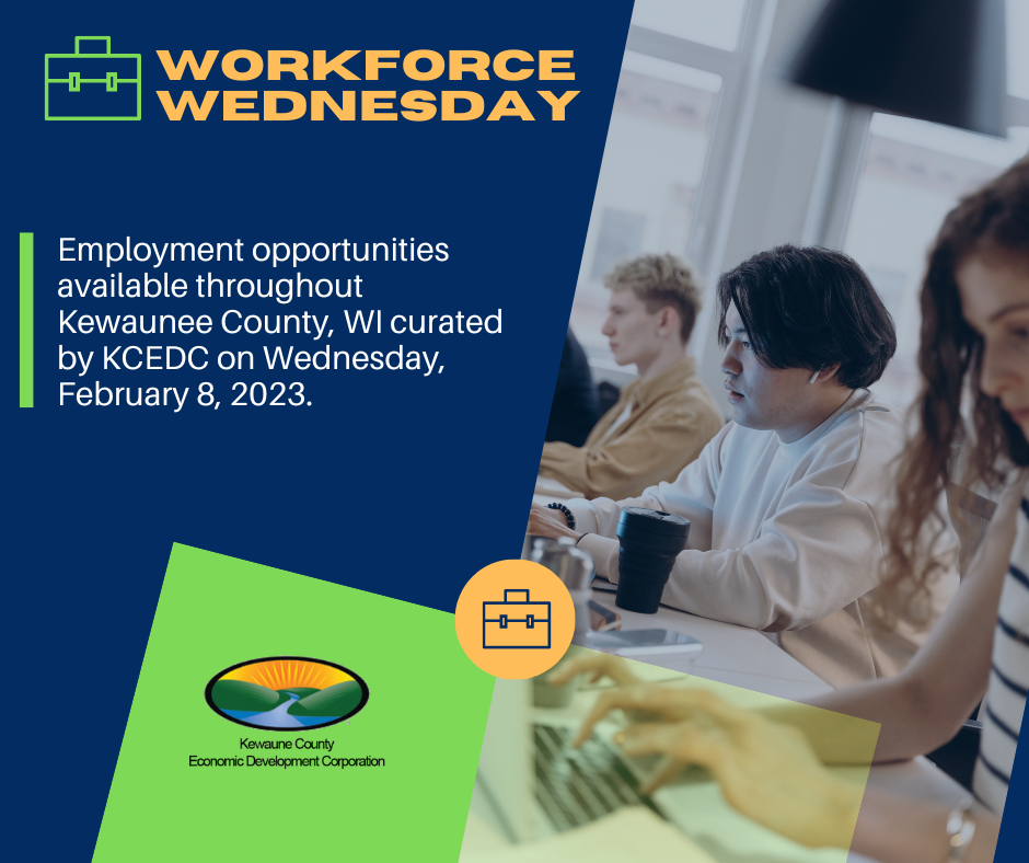 Kewaunee County Employment Opportunities February 8, 2023 Kewaunee
